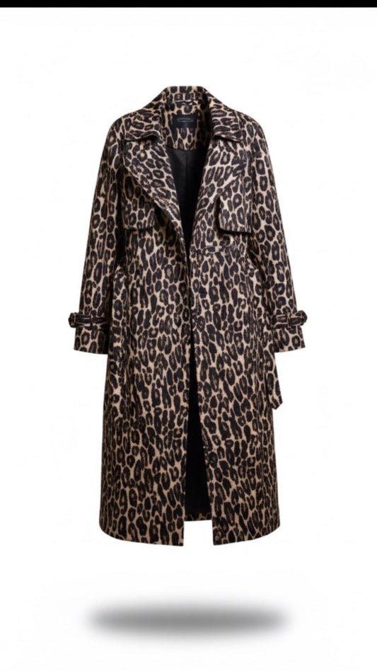 Trench Coat Leopardo