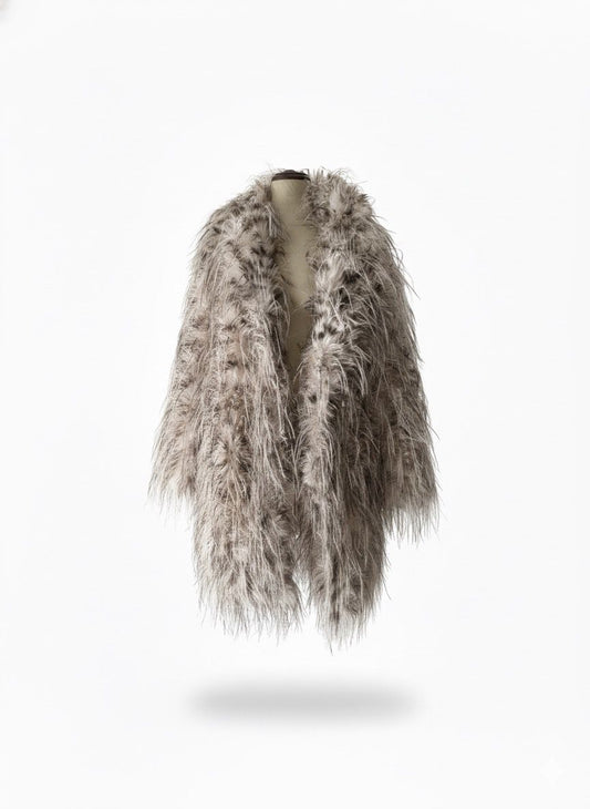 Abrigo largo de Flecos